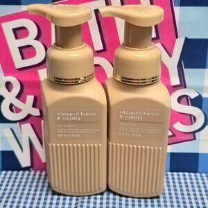BBW Whipped Honey & Vanilla Gentle + Clean Foaming Hand Soap White Barn | 2 Pack